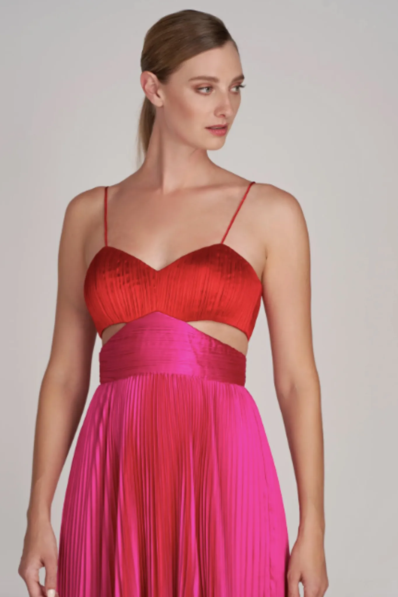Elodie Gown in Magenta by AMUR - RENTAL