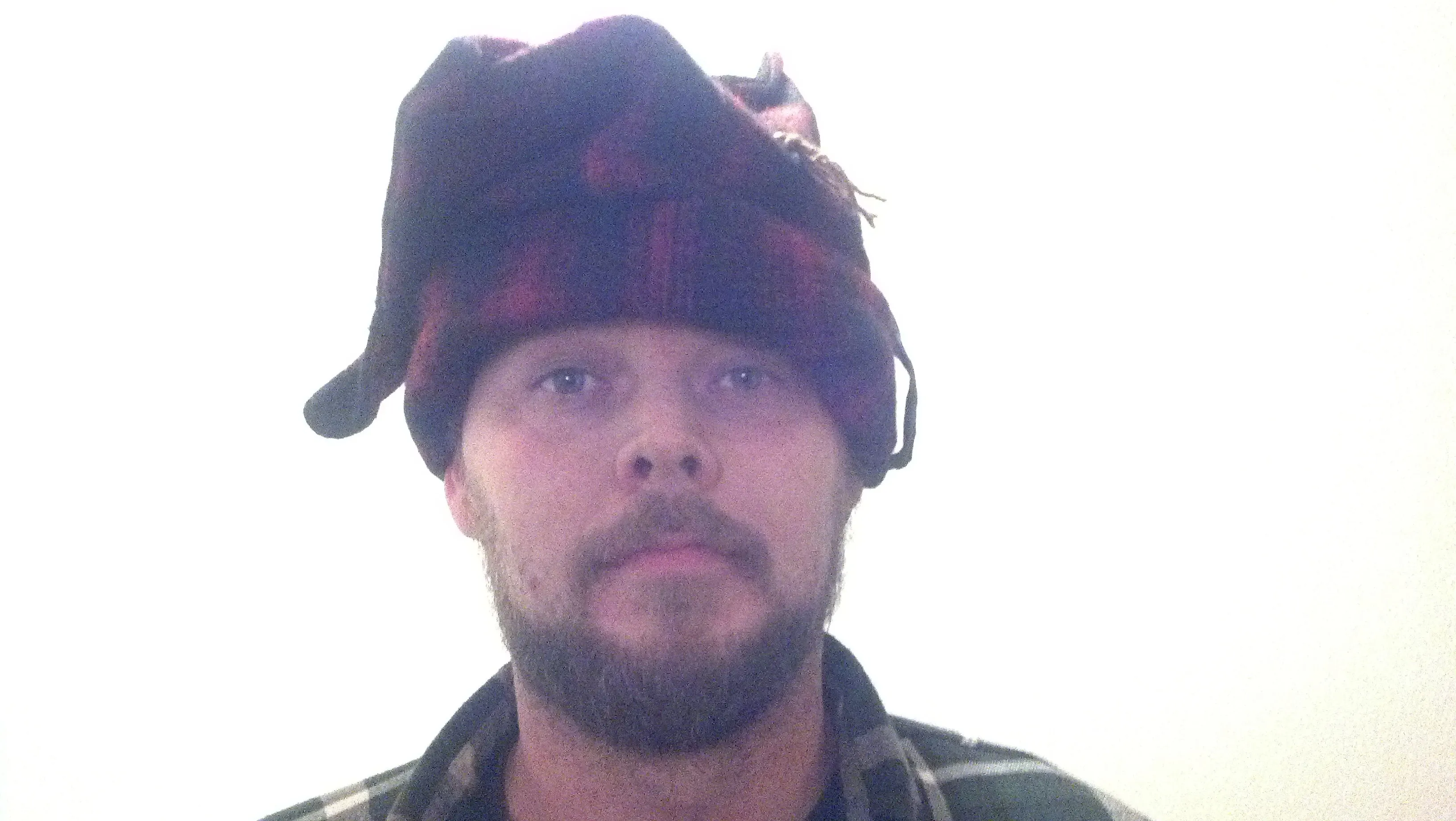 Tibetan Wool Hat, Red Plaid